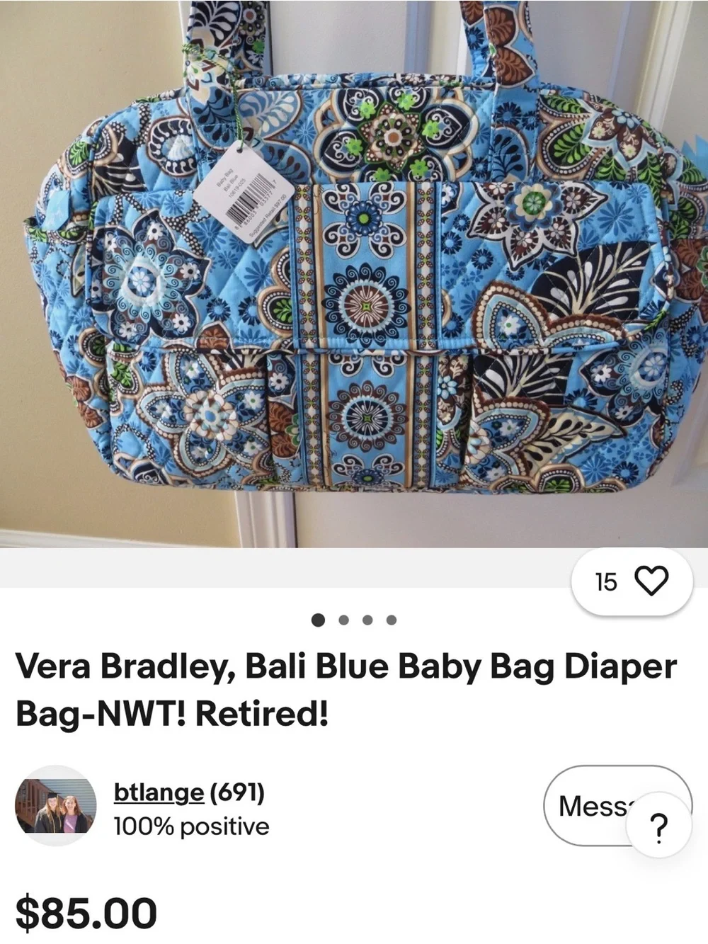 Vera Bradley stylish quilted